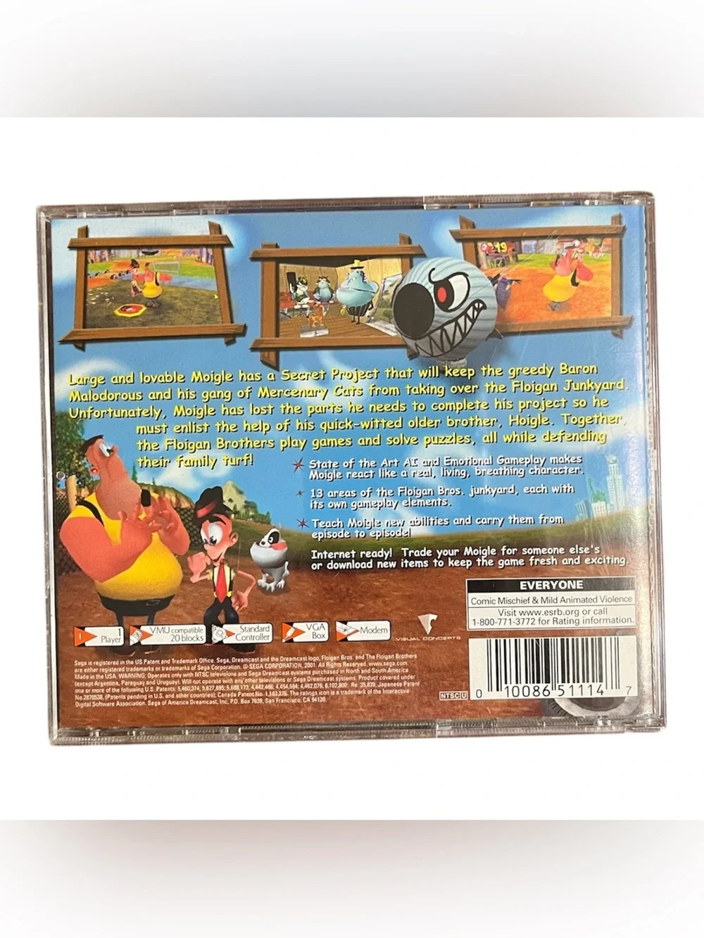Floigan Bros (2001 Sega Dreamcast)  Complete And Tested